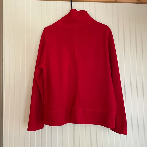 Soft red brushed cotton jacket - Picture 2 of 3